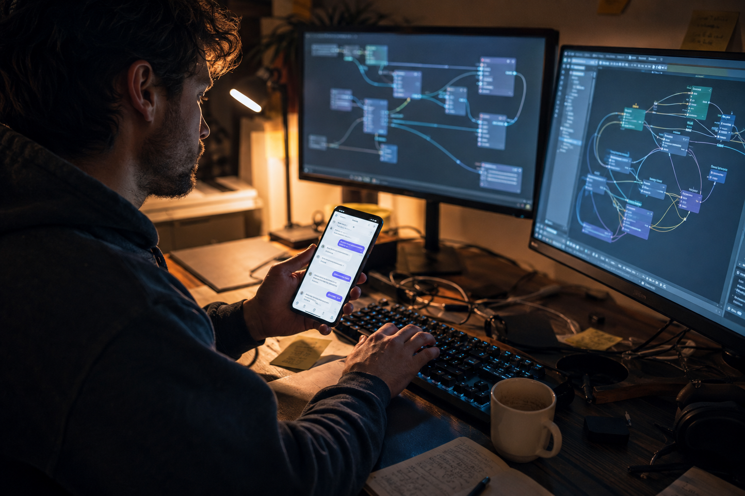 how to build a WhatsApp chatbot with n8n — workflow overview